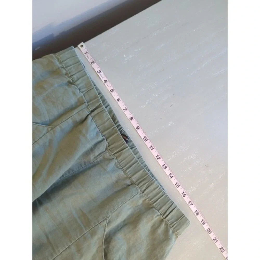 Quince 100% European Linen Tapered Ankle Pant Light Cargo Olive Green size XL